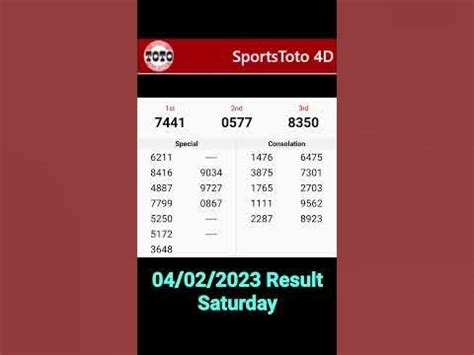 toto result today|TOTO Results .